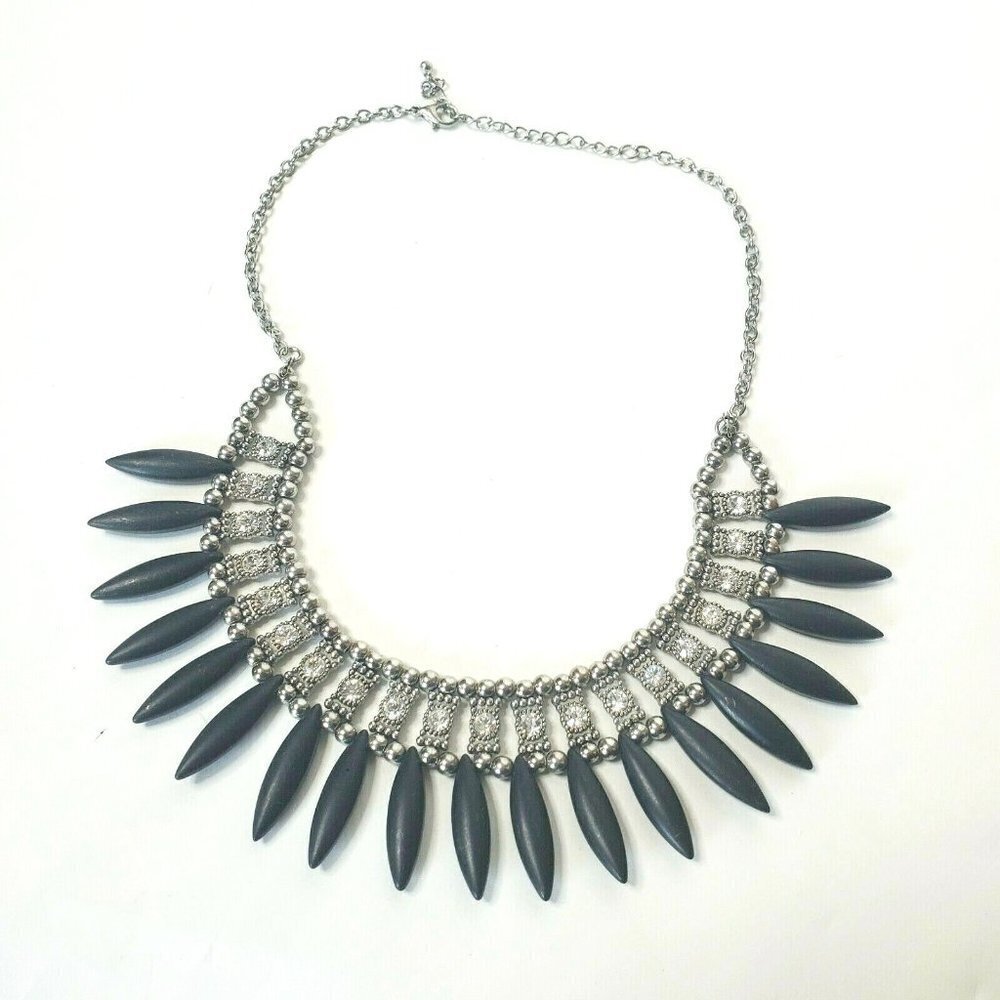 Women's Rhinestone Collared Statement Necklace